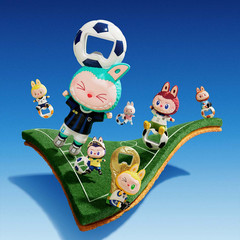 POP MART LABUBU THE MONSTERS × FIFA SERIES – Bottle Opener Fridge Magnet