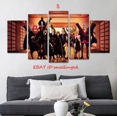 One Piece poster hang picture living room setting mural Decorate Luffy Ace Zoro