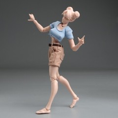 Romankey X COWL 1/12 Female Soldier Figure 6inch Pale Skin Joint Body Model Toys
