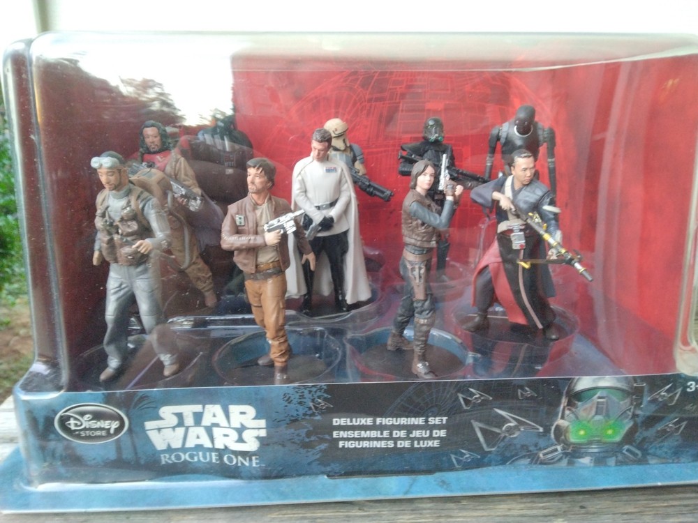 Disney Store Star Wars ROGUE ONE Deluxe Figurine COMPLETE SET OF 10 New in Box