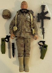 1992 Hasbro GI Joe 12″ DUKE U.S. Army Action Figure Scar Blonde Hair