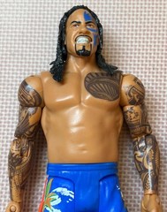 2013 Mattel WWE Basic Battle Pack 37 JIMMY & JEY USO Bloodline Blue Trunks