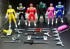 Power Rangers In Space Lightstar “Astro Rangers w/ Silver Ranger & Ecliptor”