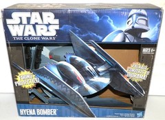 2010 Hasbro Star Wars The Clone Wars Hyena Bomber Space Ship