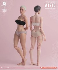 Worldbox AT210 1/6 Female Body Joint Movable Bee Waist Light Tan 12″ Figure