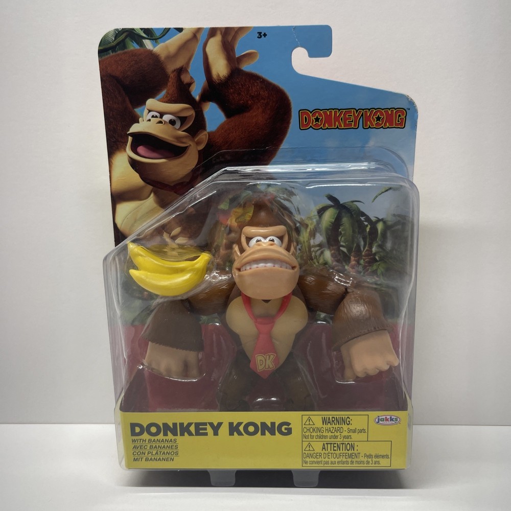 Donkey Kong With Bananas 4″ Action Figure Jakks Pacific World Of Nintendo