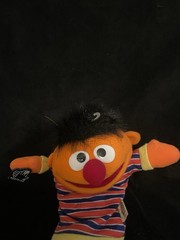 Vintage Sesame Street Ernie Plush Hand Puppet Doll Toy by Applause