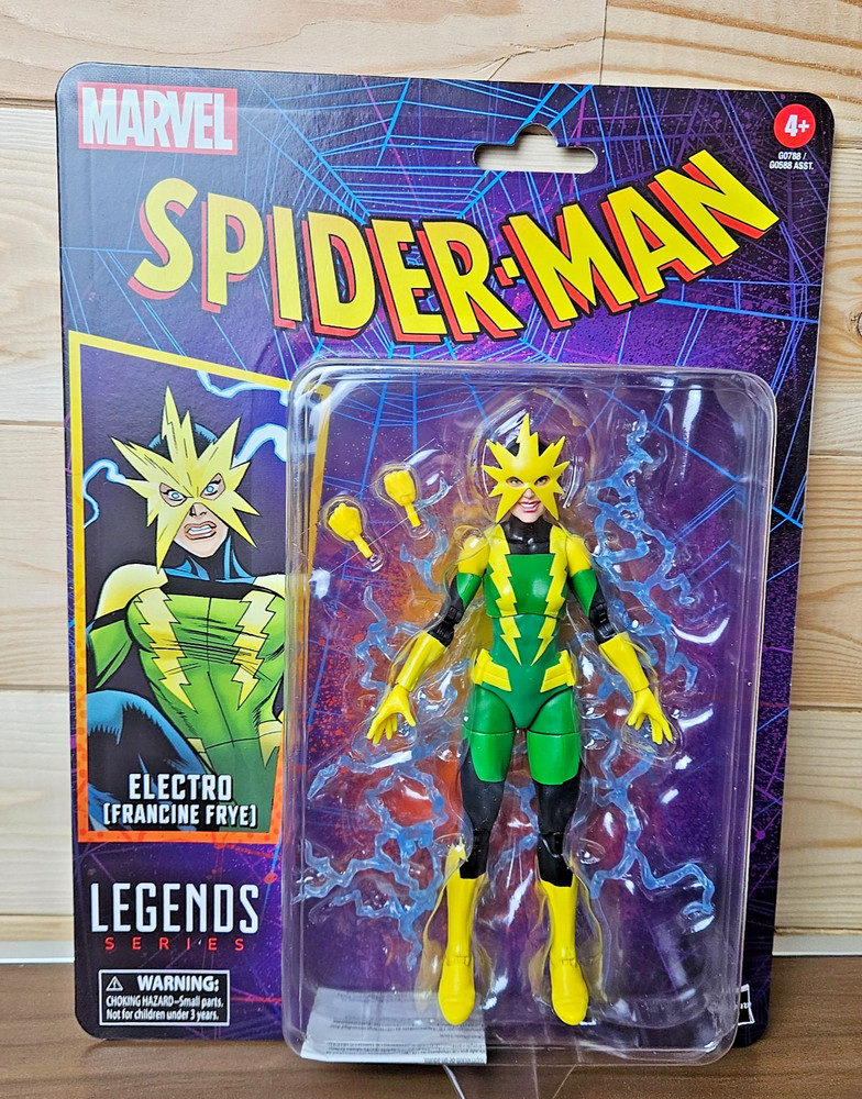 Marvel Legends Spider-Man Retro Electro Francine Frye 6″ Figure NEW Hasbro 2025