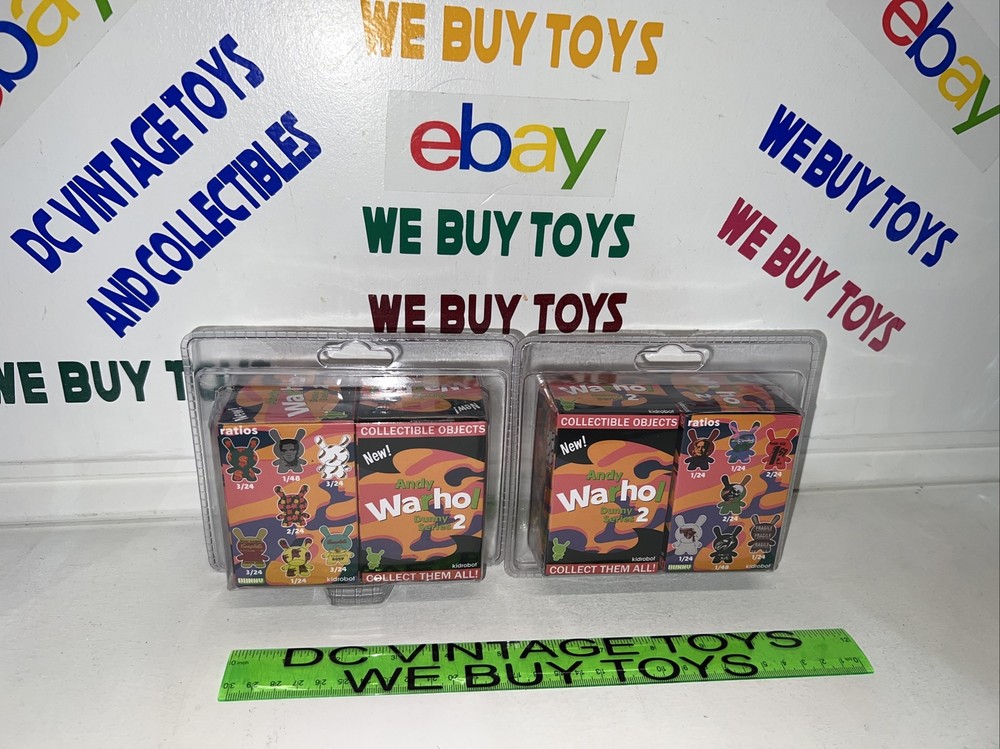 Kidrobot Andy Warhol “Mark Of The Beast” Dunny Series 2 Sealed Lot Of 4 🔥