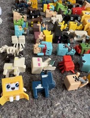 HUGE 110 Pc Lot Minecraft Jada Toys 40 Metalfigs Die-cast & 70 Plastic Figures