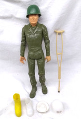 1965 Louis Marx Toys Soldier Moving Arms Legs Hats Boots Accessories Vintage