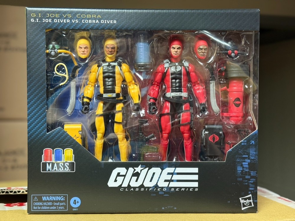 HASBRO G.I. JOE CLASSIFIED SERIES #169 GI JOE DIVER VS COBRA DIVER 6″ 2-PACK