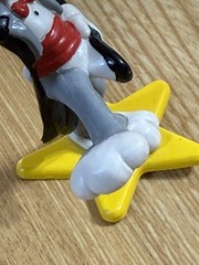VTG Bugs Bunny Star Dancing PVC Figure Applause 1990 Looney Tunes Cake Topper