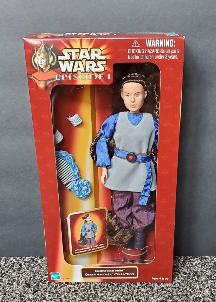 STAR WARS Episode 1 QUEEN AMIDALA Beautiful Braids PADME 12″ Factory Sealed