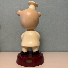 Limited Edition [Acecook Pig] Wobble Head Figure, Azuki Bean Colored Base, Toys