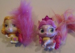 Disney Princess Palace Pets Furry Tails Lot ~ Aurora’s Cat & Belle’s Dog