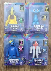 SET OF 4! Rainbow Friends Series 2 Figures CYAN YELLOW BLUE SCIENTIST Phatmojo