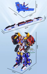 Tobot V Master-V Ultimate Transforming Combined Vehicles Robot Figure Toy -No Bo