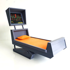 CUSTOM MEGO STAR TREK TOS MEDICAL BED for 8 INCH (1:9) FIGURE DIAROMA
