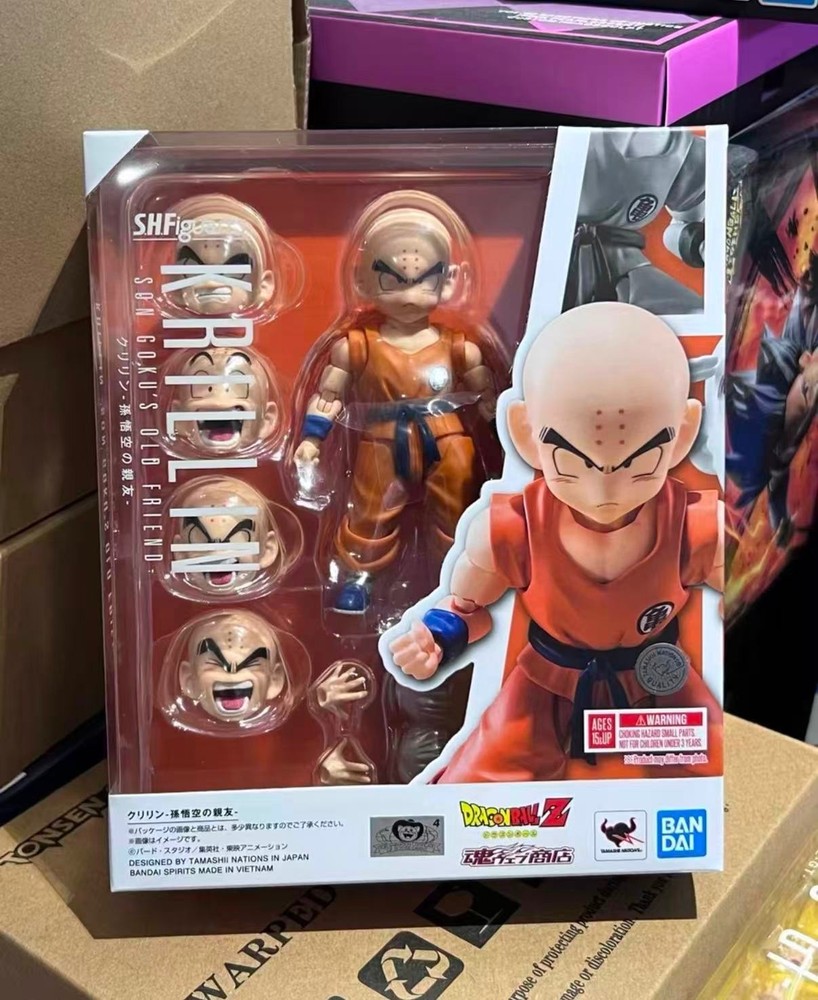 Bandai S.H Figuarts Krillin 3.0 Son Goku’s Old Friend Dragon Ball Z New In Stock