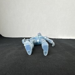 Blue Silver Adjustable Action Figure 6in Plastic Articulated Toy Collectible