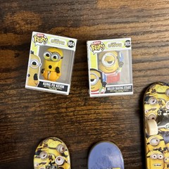 Despicable Me Mixed Lot Minions Toys Figures Fingerboard Mini Skateboards