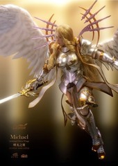 LXF2311B: Lucifer Archangel Dawn Wing Michael 1/12 Action Figure – B (Silver)