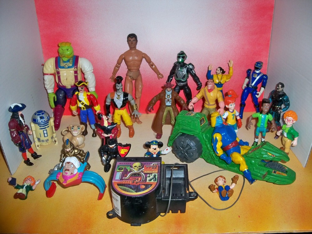 Vintage 1980’s and Up Figure Lot. MOTU Bravestarr Pirates Mego Super Powers Look