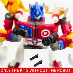 3D Printed Double Guns Upgrade Kit for TF40A White Leo Optimus Prime 40th