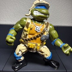 1991 Vintage TMNT Lieutenant Leonardo Figure Teenage Mutant Ninja Turtles