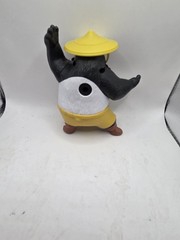 dreamworks kung fu panda po action figure yellow hat red scarf plastic