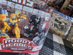 Transformers Robot Heroes Bumblebee Barricade Mosc