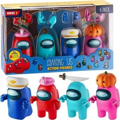 Among Us Action Figures 4 Pack Window Box
