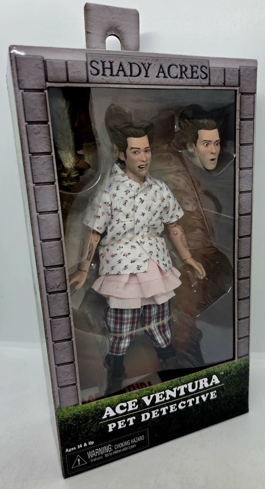 NEW! Ace Ventura Pet Detective Shady Acres Action Figure (NECA, 2020) MINT! 🔥