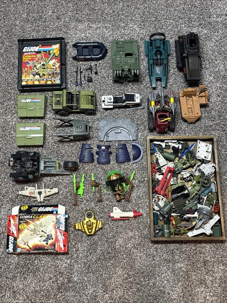 Vintage 1980’s GI Hasbro Mixed Parts Lot Sold As-is.