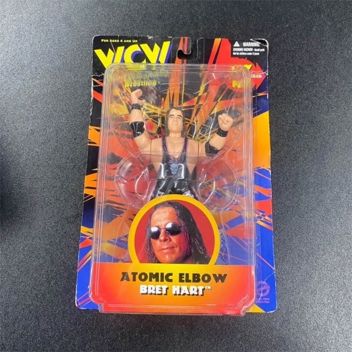 Original San Francisco Toymakers Bret Hart WCW Boxed Action Figure 1998