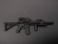 1/12 scale 3D printed SOPMOD M4 for classified valaverse marvel legends