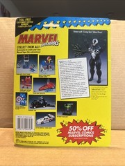 Toy Biz 1991 Marvel Super Heroes Venom Living Skin Action Figure 4.5″ MOC VTG