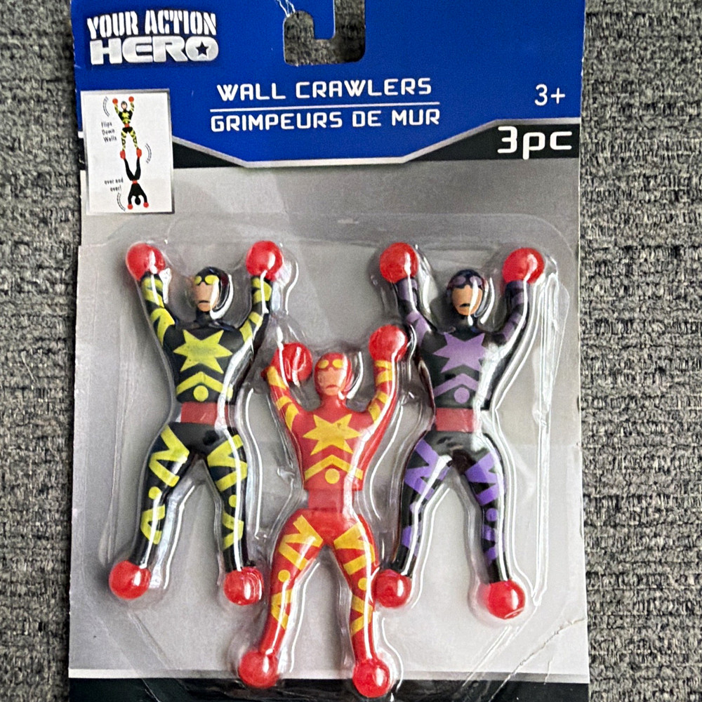 Your Action Hero Wall Crawlers 3pc Action Figure Set Multicolor Ages 3+