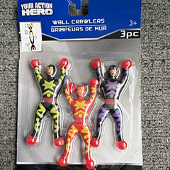 Your Action Hero Wall Crawlers 3pc Action Figure Set Multicolor Ages 3+