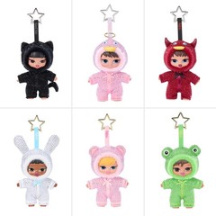 MGA Bratz Bratziez Bling Seriez Shiny Clothes Keychain Doll Charm Gift New