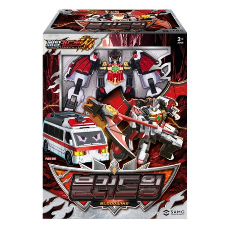 Metal Cardbot W Bloodwing Transforming Robot Action Figure Toy Korea Brand New
