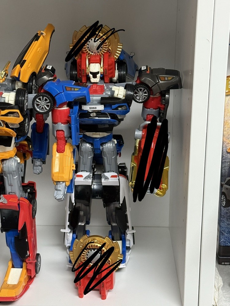 Youngtoys Tobot Tritan Shield On Combiner Transformer Robot Action Figure