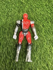 Red & Silver Power Ranger Style Action Figure 5.5″ Articulated
