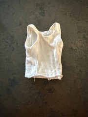 1/6 Male vest Sport casual White Tank Top for Hot toys Phicen Ganghood