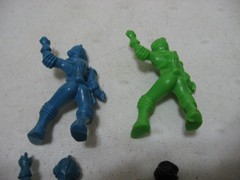 4 – Archer Ajax 1950s Hard Plastic Spacemen Figures