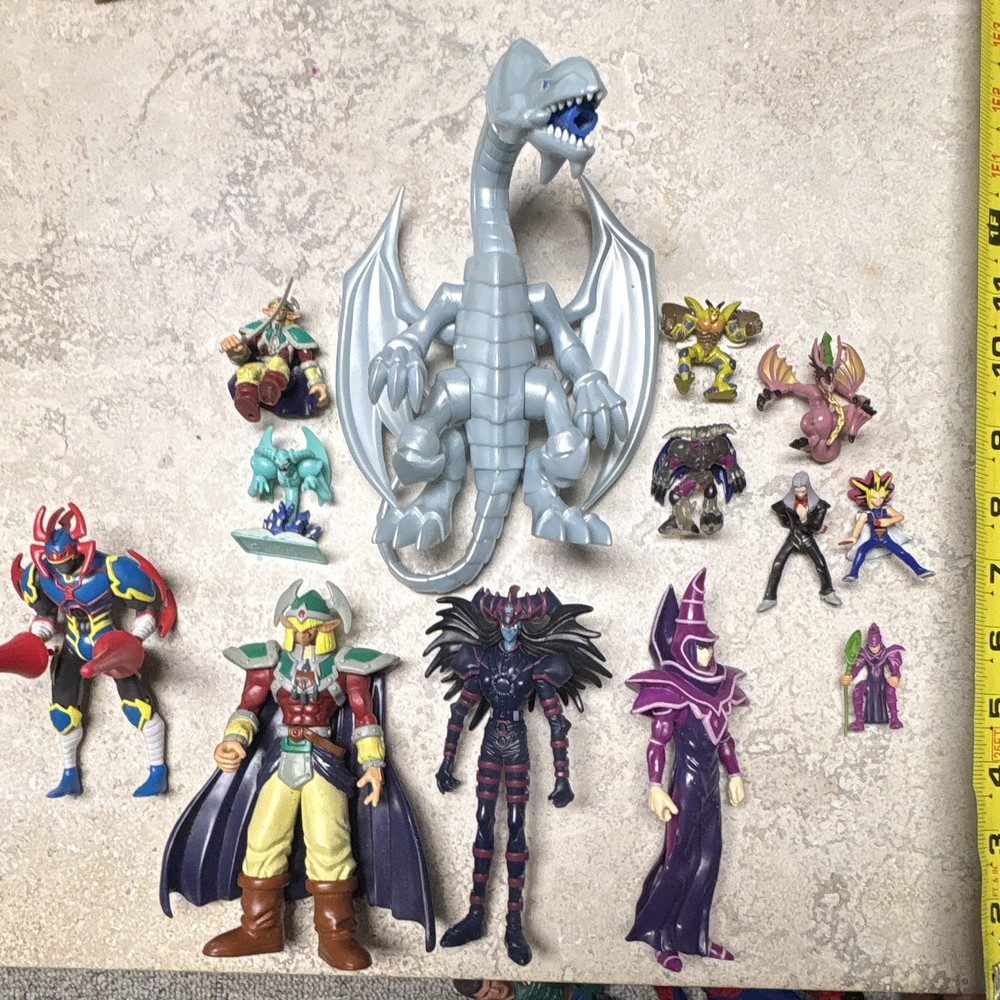 Yu-Gi-Oh! Action Figure Set – Blue-Eyes White Dragon, Yami Yugi, Pegasus