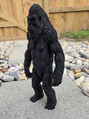 Bigfoot, Sasquatch, 10″ Tall, Black, Plastic, Creature, Action Figure Figurine