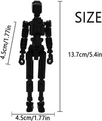 Assembled – Upgrade 3D Print Multi-Articulated Action Figure, T13 Action Figure,