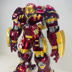 Marvel Avengers Iron Man Mark 44 Hulkbuster Ironman LED Light Figure Model Toy